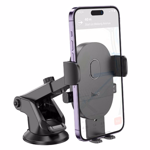 Automobilinis telefono laikiklis Hoco H19 (dashboard/windshield) juodas