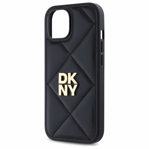 DKNY Quilted Stack Logo dėklas telefonui iPhone 14 - juodas