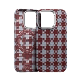 Benks magnetinis Armor Vichy Kevlar dėklas (RF66) iPhone 16 Pro Max raudonas