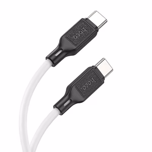 Кабель USB C - USB C Hoco 3A 60W 1 m X90 белый