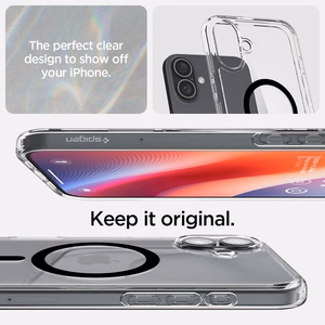 Spigen Ultra Hybrid Magnetinis dėklas su MagSafe iPhone 16 Plus - juodas