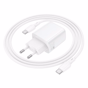 Įkroviklis Borofone BN27 20W USB-C/USB-A + USB-C to USB-C cable 1.0m baltas