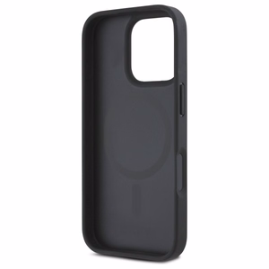 DKNY pasikartojančio rašto logotipo magnetinis dėklas telefonui iPhone 16 Pro - juodas