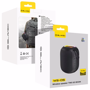 Blavec nešiojamas Bluetooth garsiakalbis TWS WS-05 Go Boom 5W (WS05-B) juodas
