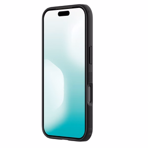 "Nillkin Super Frosted Shield Pro MagSafe" dėklas, suderinamas su "iPhone 17 Pro" - skaidrus, juodas