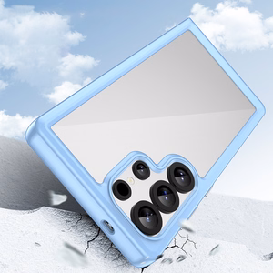 Dėklas telefonui (m) su gelio rėmeliu Samsung Galaxy S25 Ultra - mėlynas (m)