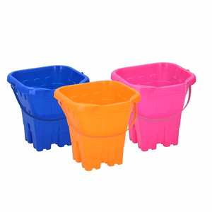 Eddy Toys pilies formos smėlio kibirėlis, 20 cm, rožinis