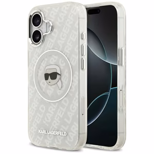 Karl Lagerfeld IML Karl Head Logo MagSafe iPhone 17 Case - Gray