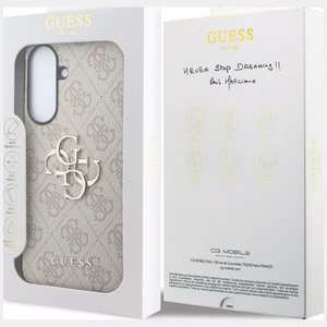 Guess dėklas Samsung Galaxy A57 (4G PU Big Logo) rožinis