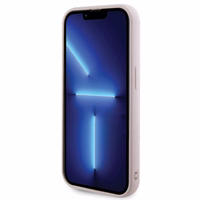 Guess Quilted Metal Logo dėklas telefonui iPhone 15 Pro Max - rožinis