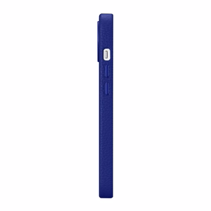 iCarer Litchi Premium odinis dėklas iPhone 14 Plus Magnetinis odinis dėklas su MagSafe Tamsiai mėlynas (WMI14220711-DB)