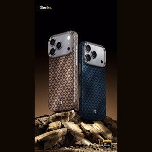 Mėlynas „Benks Magnetic Armor Air Armor Grid 600D“ kevlaro dėklas su metaliniu rėmeliu (C.K.FL.AP.BE.0072), skirtas iPhone 18 Pro / iPhone 17 Pro