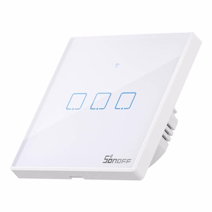 Умный выключатель Sonoff T2 EU TX WiFi + RF 433 (3-канальный) обновлённый