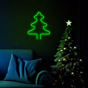 Žalias LED neoninis kalėdinės eglutės šviestuvas FLNE16 Forever Light