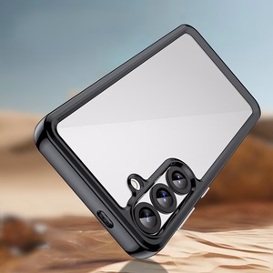 Kosminės erdvės dėklas su geliniu rėmeliu Samsung Galaxy S25+ - juodas