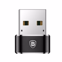 Adapteris Baseus Type-C to USB-A juodas CAAOTG-01