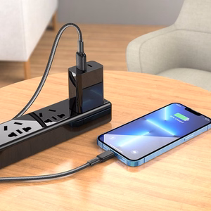 Kabelis USB A į Lightning Hoco 2,4A 1 m X69 juodas baltas