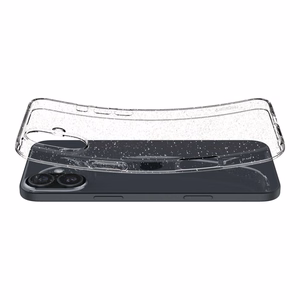 Spigen Liquid Crystal dėklas, skirtas iPhone 16 6.1", skaidrus su blizgučiais