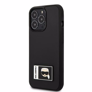 Karl Lagerfeld Ikonik Patch dėklas iPhone 13 Pro Max - juodas