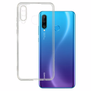 Itin plonas 1mm dėklas telefonui Huawei P30 Lite permatomas