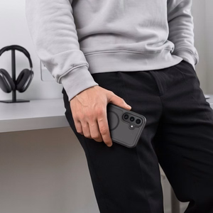 Tech-Protect Defense MagSafe dėklas Samsung Galaxy S26 FE – matinis juodas