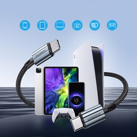 Choetech XCC-1014 USB-C / USB-C PD 60W kabelis - pilkas