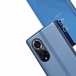Dėklas telefonui Clear View Huawei nova 9 flip dėklas juodas
