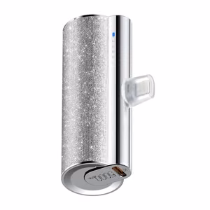 Powerbank Veger PlugOn (W0573) PD QC3.0 2.4A 12W 5000 mAh with built-in USB C connector silver