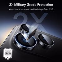 ESR Armorite kameros apsauga iPhone 14 Pro / Pro Max / 15 Pro / Pro Max / 16 Pro / Pro Max / 17 Pro / Pro Max - juodas