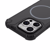 Defender 2in1 Mag dėklas for iPhone 16 Pro Max 6,9" juodas