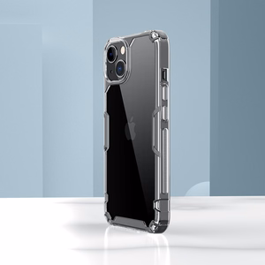 Nillkin Nature Pro dėklas telefonui iPhone 14 Plus, šarvuotas dangtelis, permatomas