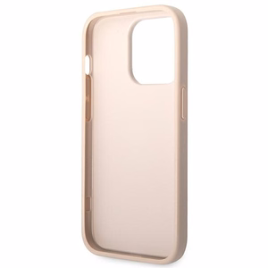 Dėklas Guess PU 4G Metal Logo Apple iPhone 14 Pro Max rožinis