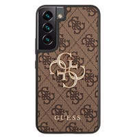 Guess GUHCS22S4GMGBR S901 S22 rudas/rudas kietas dėklas 4G Big Metal Logo