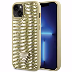 Guess GUHCP14MHDGTPD iPhone 14 Plus / 15 Plus 6.7" auksinis/auksinis hardcase Rhinestone Triangle