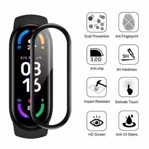 Grūdintas stiklas 3D Mi Band 9/M9