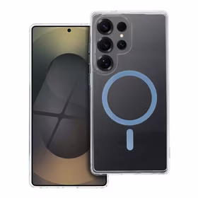 Drop Glue spalvingas magnetinis dėklas telefonui, suderinamas su MagSafe, skirtas SAMSUNG S25 ULTRA, šviesiai mėlynas