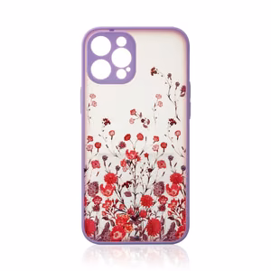Design Case для iPhone 12 Pro Max цветочный фиолетовый