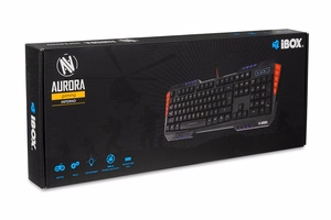 iBox IKS855 klaviatūra USB Anglų Juoda