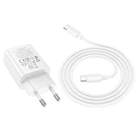 Įkroviklis Hoco USB-C QC PD 20W + kabelis USB-C į Lightning N60 baltas