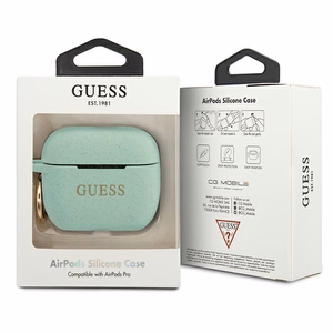 Guess GUACAPSILGLGN AirPods Pro чехол зелёный/зелёный Silicone Glitter