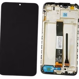 LCD ekranas Xiaomi Redmi 9A/9C/9AT/10A su jutikliniu ekranu su rėmeliu juodas ORG