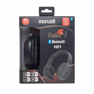 MAXELL „Bluetooth“ belaidės ausinės HD1 BASS USB-C