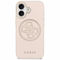 Guess Perforated 4G MagSafe Dėklas for iPhone 17 - rožinis