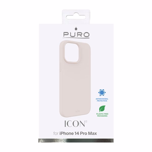 Puro Icon Cover dėklas, skirtas Apple iPhone 14 Pro Max, rožinis