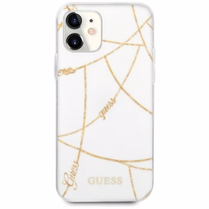 Dėklas telefonui (m) iPhone 12 mini 5.4" - baltas/baltas kietasis dėklas Saffiano