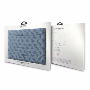 Guess 4G Uptown Triangle Logo dėklas 13–14" nešiojamam kompiuteriui - mėlynas