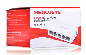 Mercusys 5 prievadų 10/100Mbps stalinis komutatorius