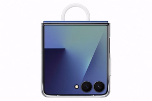 Samsung dėklas su žiedu Samsung Galaxy Z Flip7 - permatomas