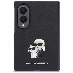 Juodas dėklas „Karl Lagerfeld Saffiano K&C Pin“, skirtas „Samsung Galaxy Z Fold8“