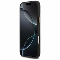 Guess 4G Stripe Magnetinis dėklas telefonui iPhone 17 Pro Max - juoda